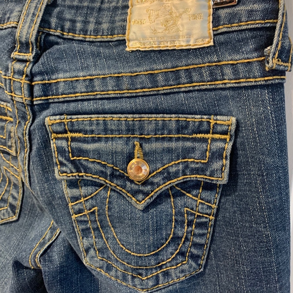 Low rise boot cut True Religion jeans